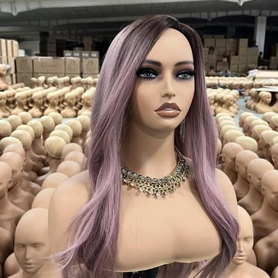 Mannequin Head with Shoulders PVC Bust Versatile Circumference 54cm Model of Human Half
