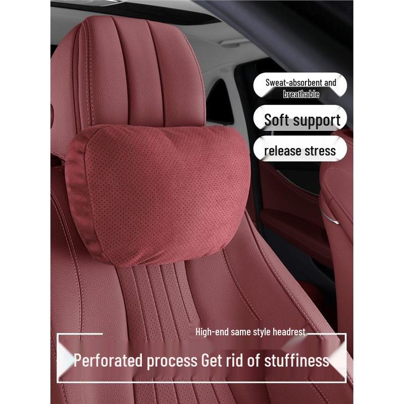Car Headrest, Seat, and Lumbar Support Pillow for S-Class Maybach, Mercedes-Benz, and Tesla
