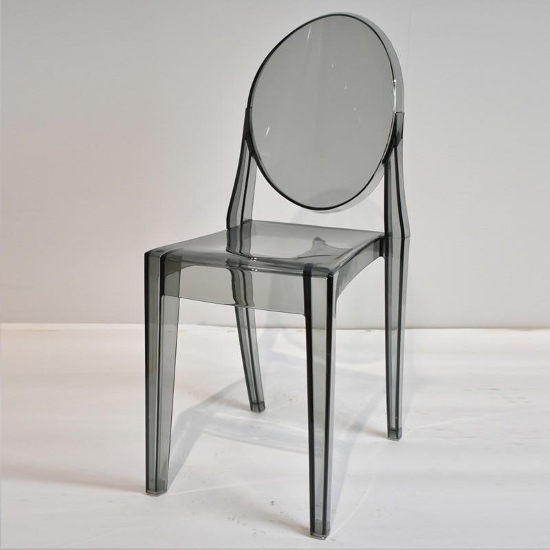 Transparent Ghost Devil Chair Ins Northern Europe Plastic Crystal Makeup Chair Modern Concise Originality Dining Chair