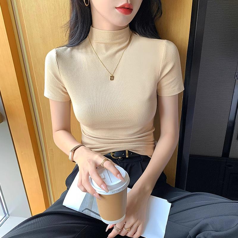 

Women s Mid-Sleeve Half High Neck Base Layer Top - New Spring/Autumn 2025 Collection XL (114-125 jin)