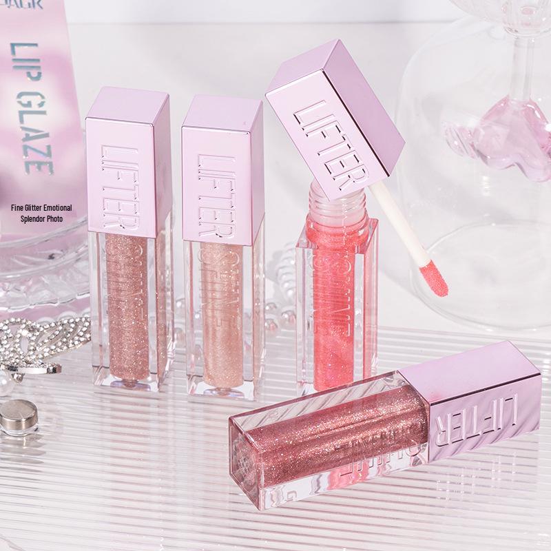 Блеск для губ GAGK с мелким глиттером: Essence Глянцевая помада для губ с зеркальным влажным финишем, Нелипкая текстура, Макияж для губ из-за границы. 6g x 24