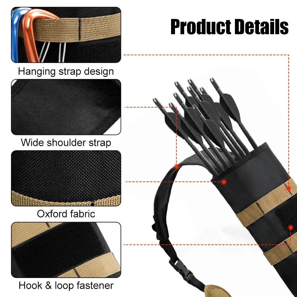 Single Shoulder Arrow Holder Bag Round Tube Arrow Tube Arrow Bag  Outdoor  Hunting Accessories