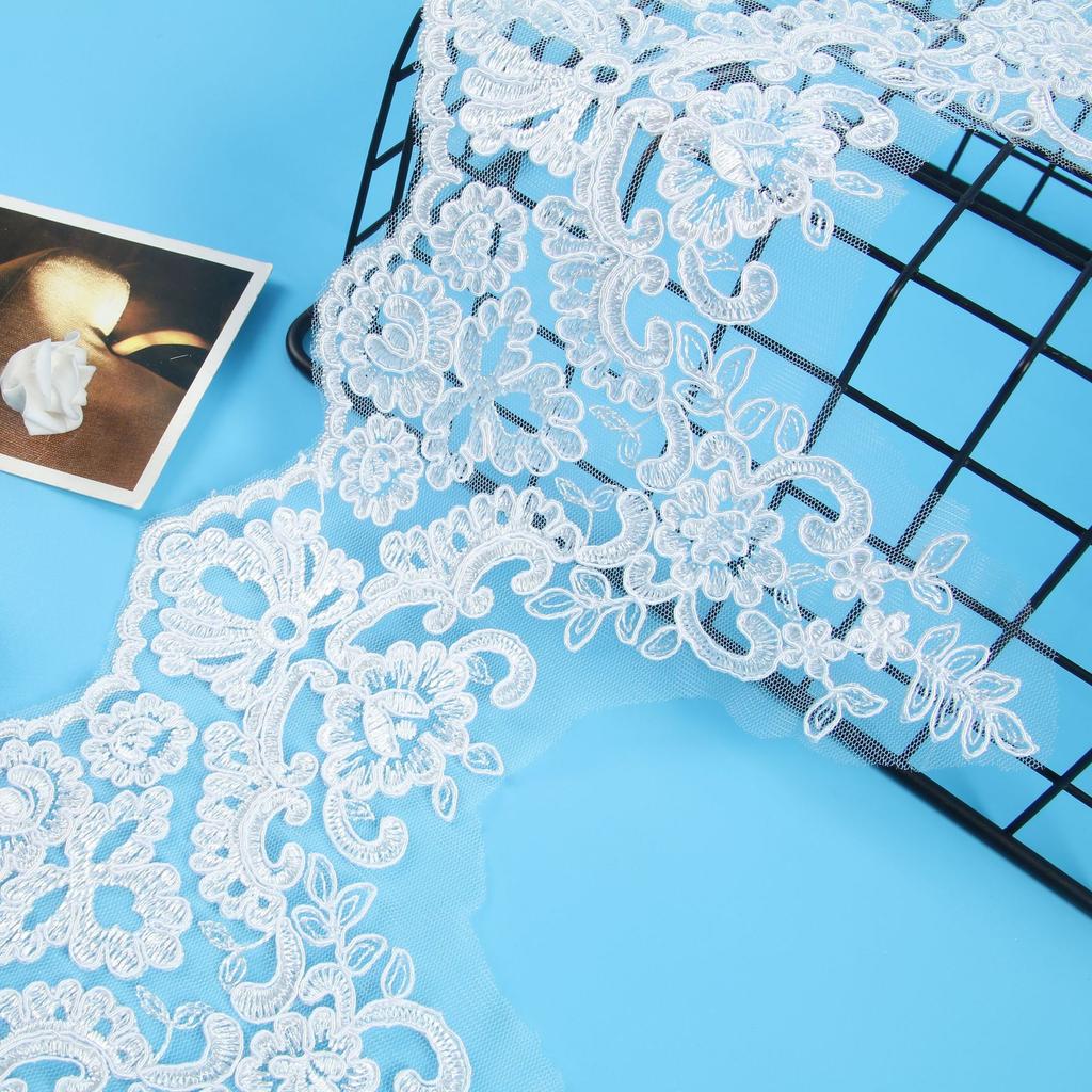 Width 20Cm Car Bone Lace Bridal Jewelry Wedding Dress Veil Wrist Jewelry Clothing Decoration Accessories Materials