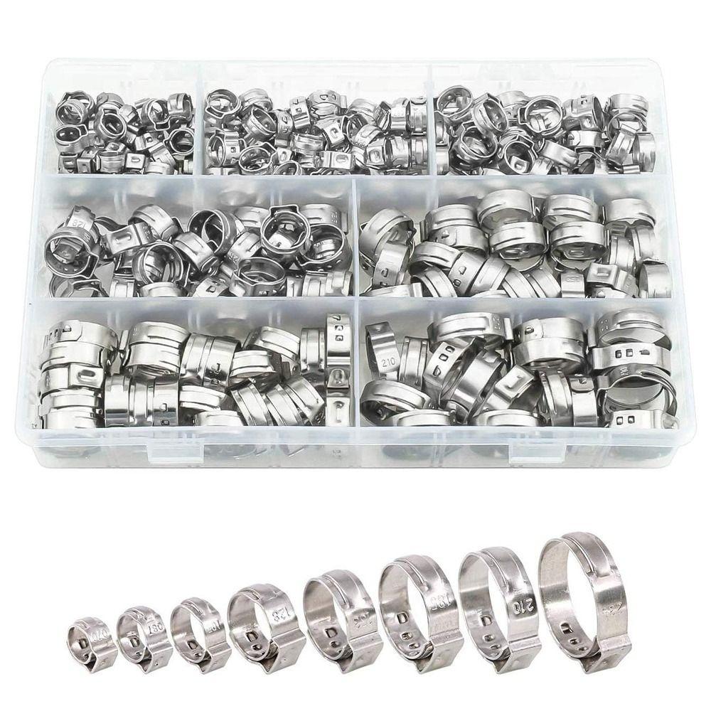 

130 шт., 6-29 мм, с одним ухом, 10 размеров, PEX-зажимы, соединения фитингов для труб