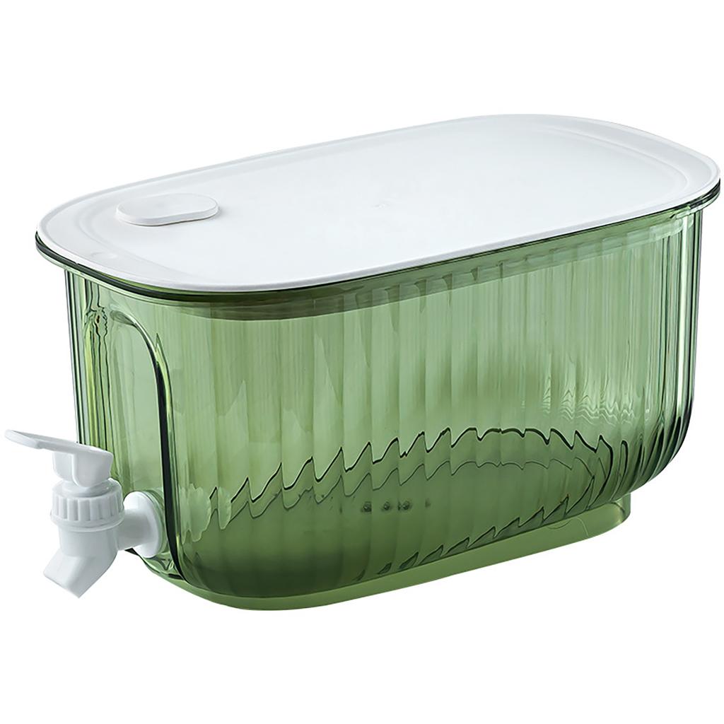 4L Juice Cold Drink Barrel with Faucet Transparent Lemon Fruit Juice Bucket Large Capacity Leakproof Kitchen Drinkware