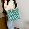 Canvas Tote Bag For Women With Stitching Detail For Daily Casual Use