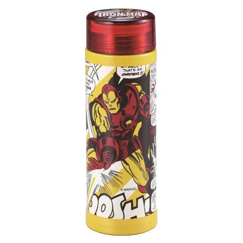 Pearl Metal Marvel Water Bottle, Direct Drinking, Lightweight, Personal Bottle, 300ml, Iron Man