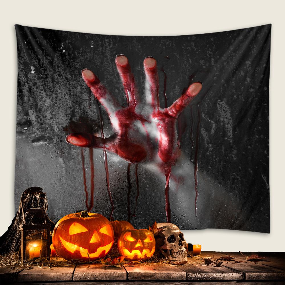 Bedroom Living Room Decor Garden Poster Decor Beach Blanket Funny Tapestry Halloween Horror Witch Skull Ghost Wall Hanging