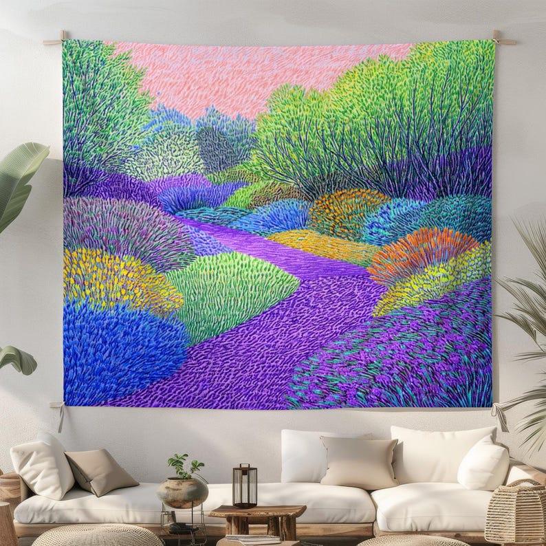 

flowers tapestry 75x100 чорний