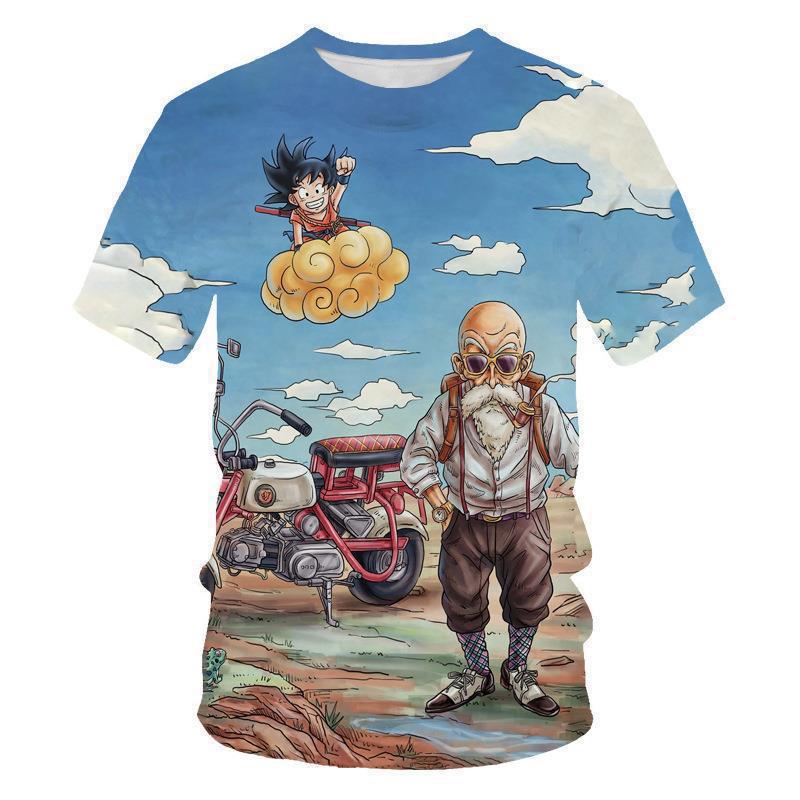 2026 Dragon Ball T-shirt Children s 3D T-shirt Fashion Children s Boy Short XXS