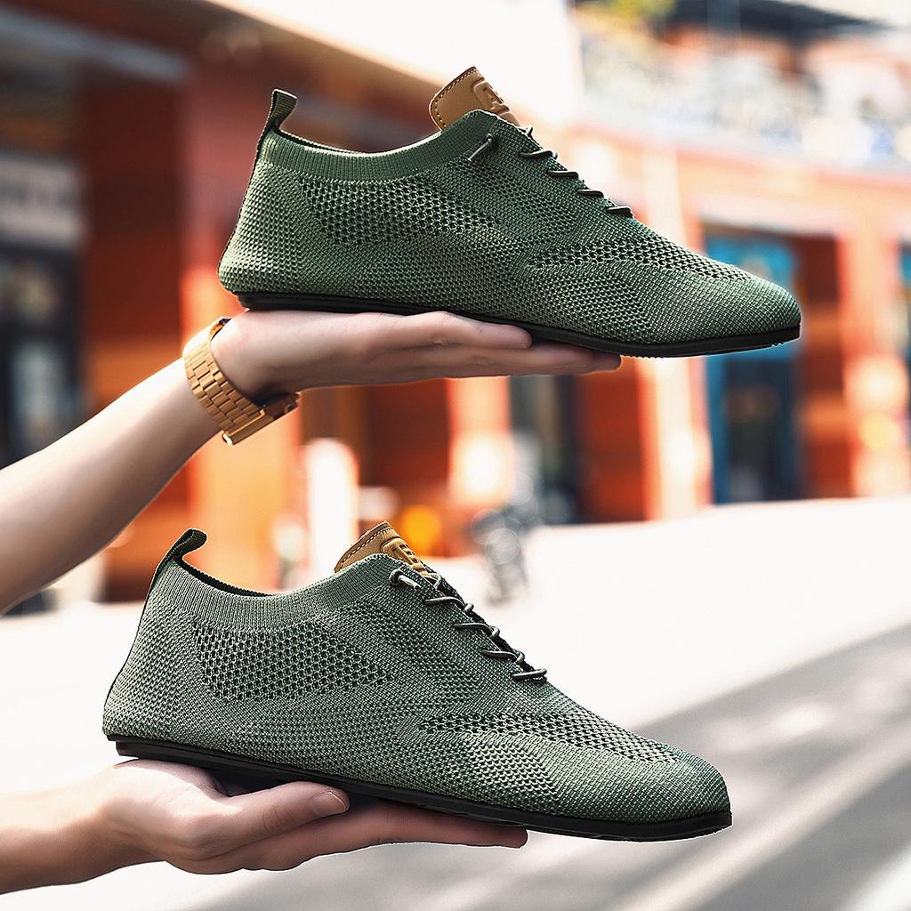 High Quality New 2026 Fashion Shoes Breathable Non-Slip Male Shoes Comfortable Walking Summer Lace Up Outdoor Casual Shoe
