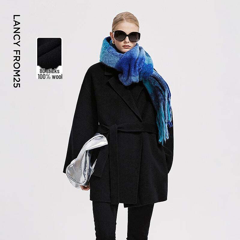 

Eileen Elitee Women s Wool Blend Retro Coat M