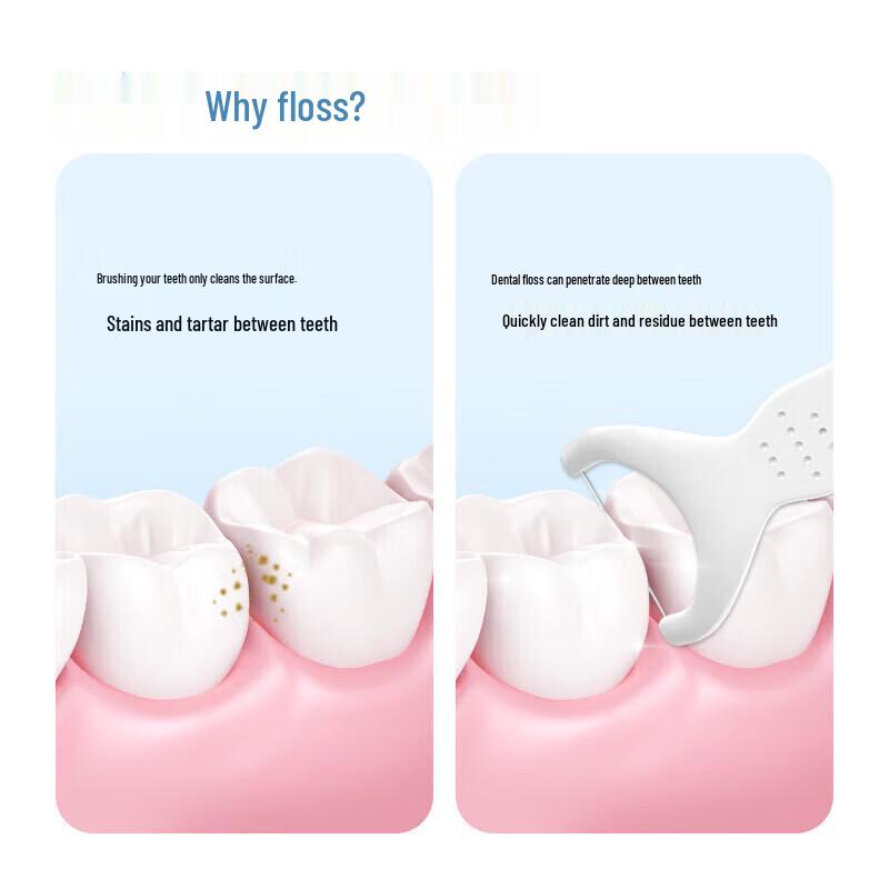 FAWNMUM Full Tooth Dental Floss Picks