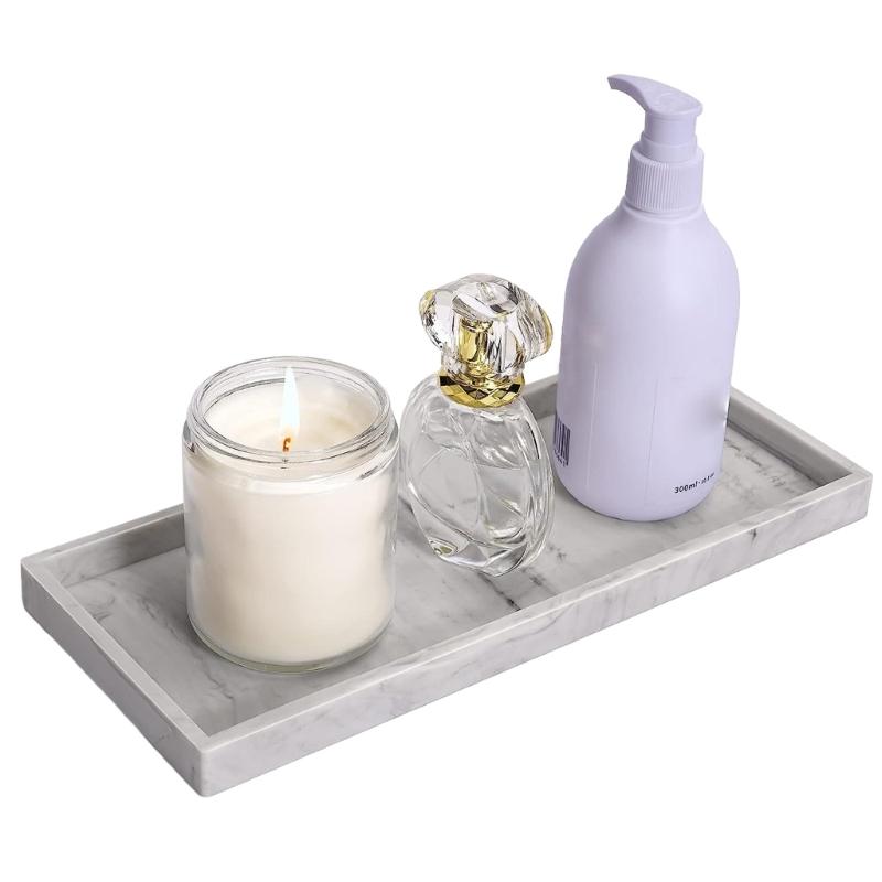 Parfüm-Silikon-Tablett Praktische Schmuckaufbewahrungs-Tabletts Badezimmer-Arbeitsplatten-Organizer Dekoratives Aromatherapie-Tablett