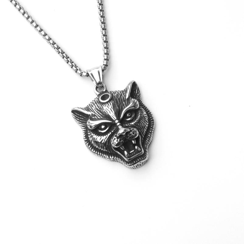 European Retro Punk Claddagh Pendant Necklace for Men