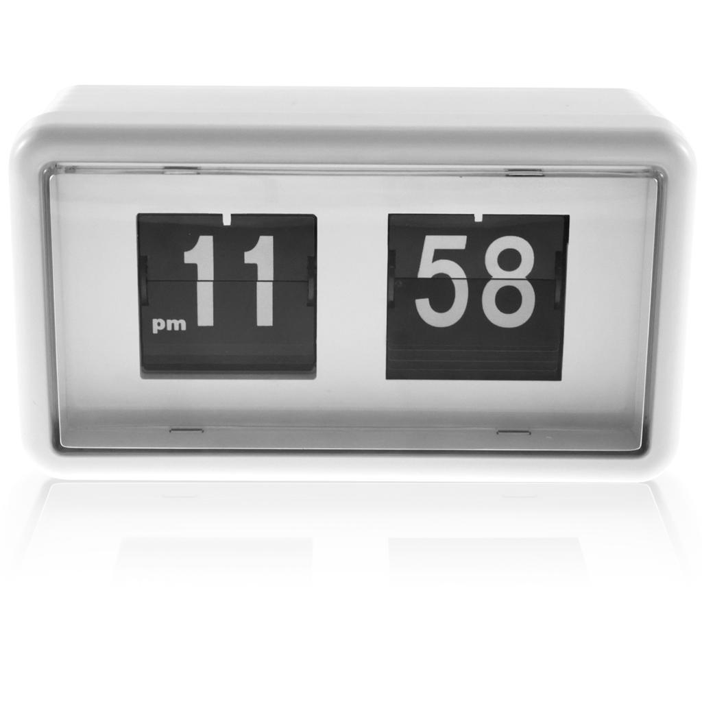 Vintage Alarm Clock Auto Flip Alarm Clock Bedside Table Alarms Clocks Battery/USB Charging Digital Clocks for Office Home Decor