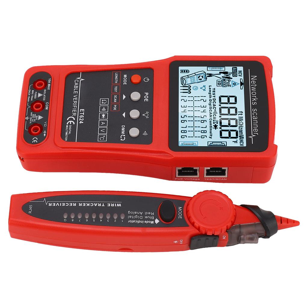 Multifunctional Wire Tracer CAT5 CAT6 Network Cable Tester Line Finder Digital Circuit Analyzer