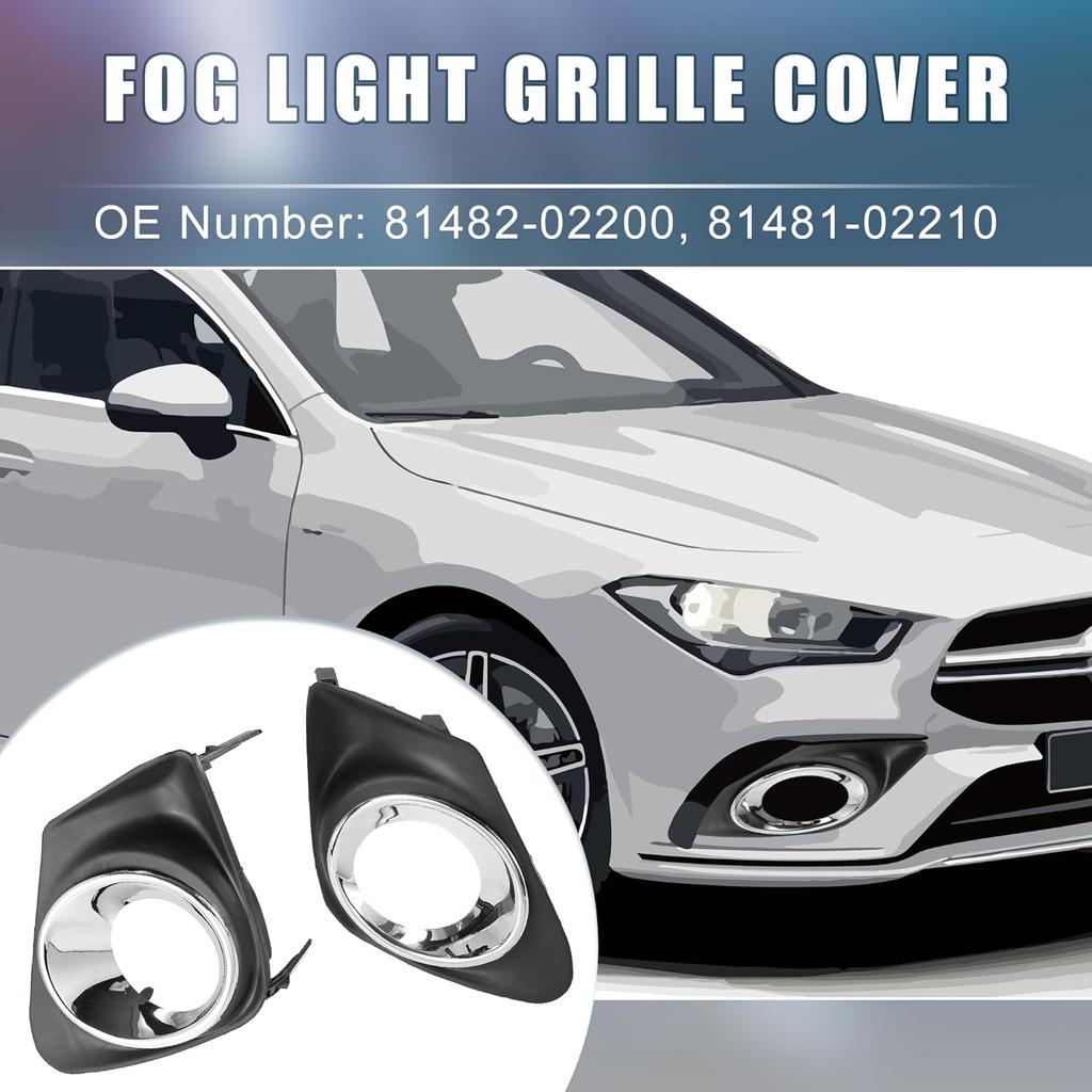 Přední levý pravý kryt mřížky mlhového světla 81482-02200 81481-02210 Rámeček mlhového světla pro Toyota Corolla 2011-2013 1 pár