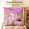 TV SSex and the City Cushion Cover Natural Linen Organic Fabric DoubleSided Printing Sofa Home Decor Gift Pillow Case