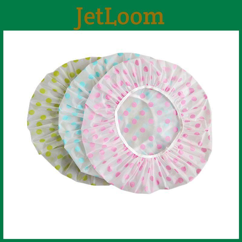 Reusable Water-repellent Shower Cap Thickened Spa Cap In Three Colors