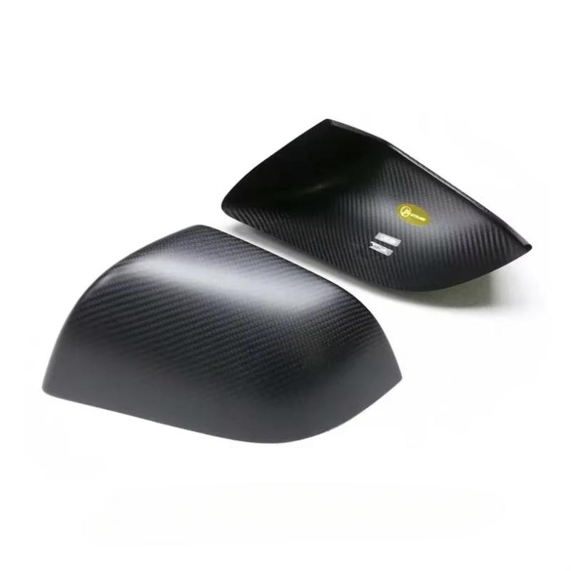 Dry Carbon Fiber Mirror Caps for Tesla Model Y/3 Highland 2017-2025 2025 Sticky Installation Matte/Glossy Style Mirrors Cover