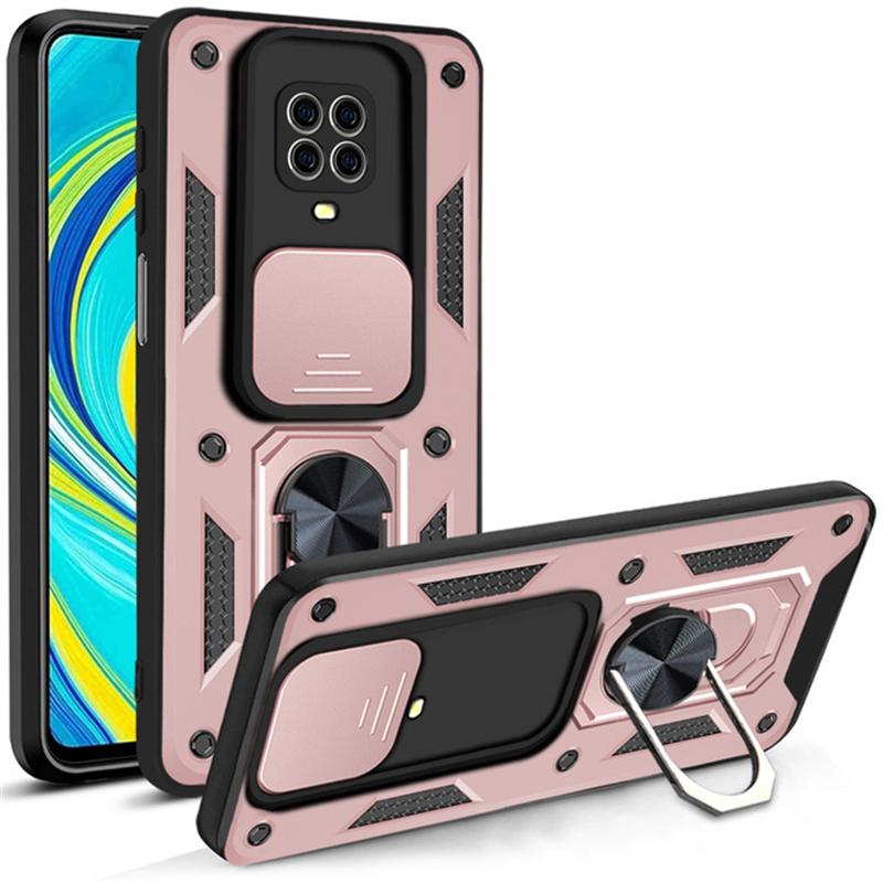 For Xiaomi Redmi Note 9 Pro Case Slide Camera Magnetic Holder Ring Shockproof Armor Phone Case For Redmi Note 9S 9 S Back Cover