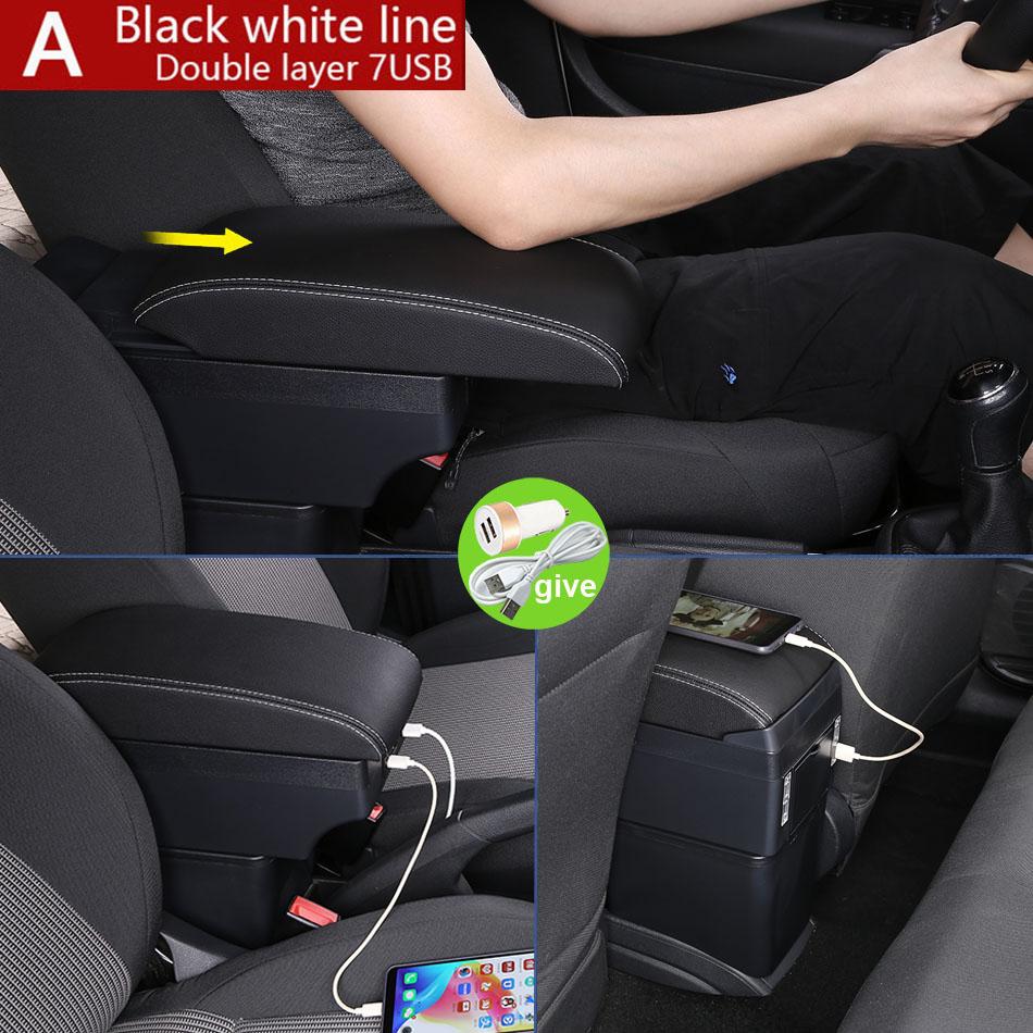 For PEUGEOT 206 Armrest Interior Parts 2017 Car Armrest Box Retrofit Parts Storage Box Car Accessories Interior