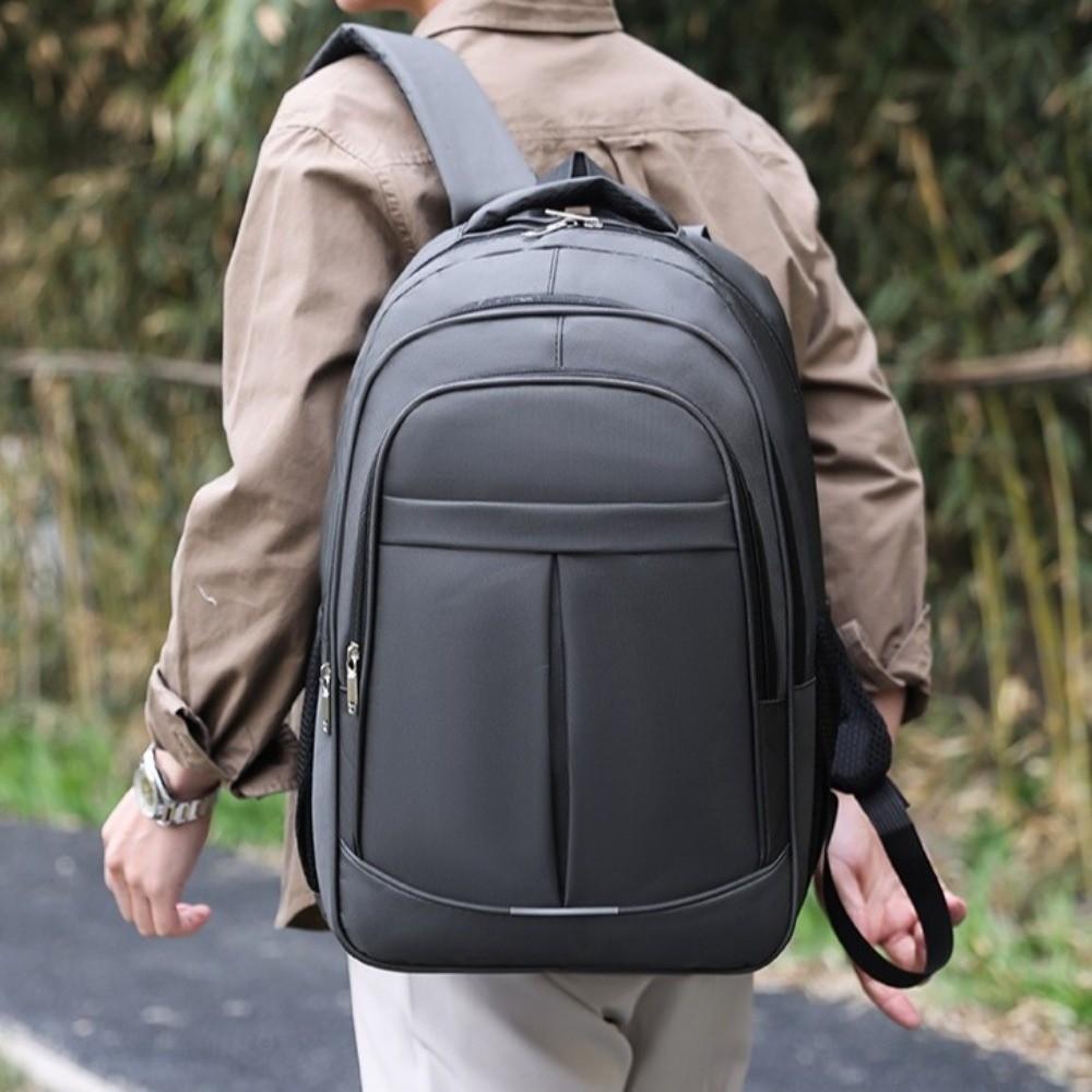 Large Capacity Student School Bags Solid Color Men Laptop Backpack Men Business Backpack  Sports