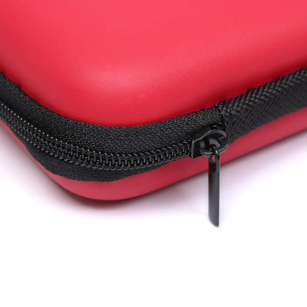 Hard Drive Storage Bag EVA Waterproof Electronics Accessories Organizer Case for SSD USB Cable Headphone Power Bank Multi-Compar