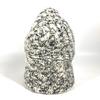 CHANEL Rhinestone beanie knit hat knit cap Knit hat Wool / Cashmere Black/White