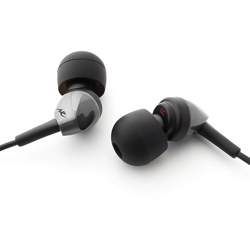 Radius HP-NEF11 Earphones: Ne Dynamic Driver Wired In-Ear Small Compact Earphones HP-NEF11S (Silver)