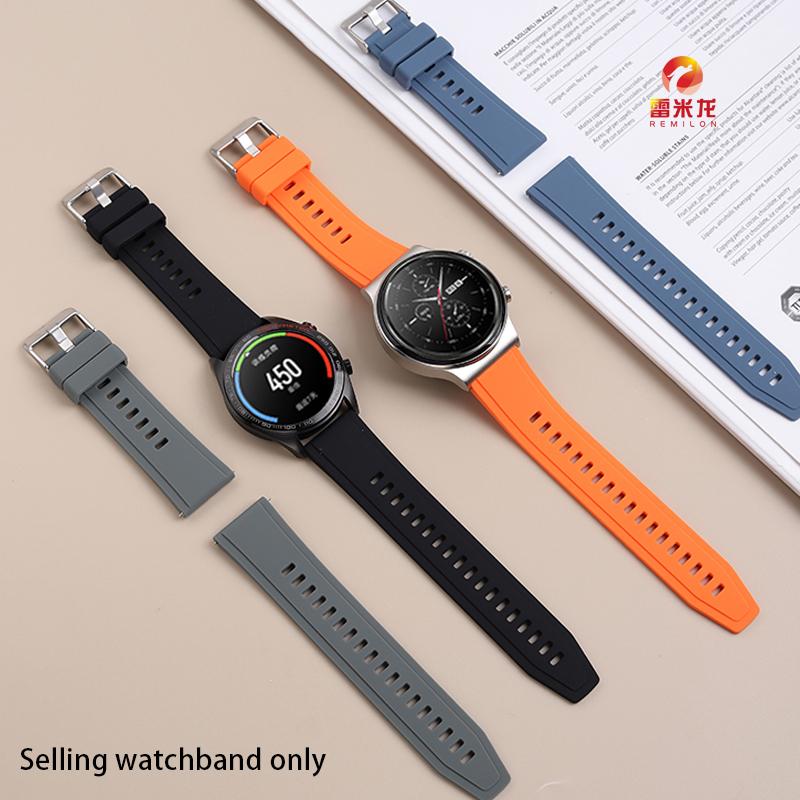 22mm Watch Strap For Huawei Watch Gt 2/2e/3 Pro Silicone Smartwatch Belt Bracelet Samsung Galaxy Watch 3/45mm/46mm S3 Band