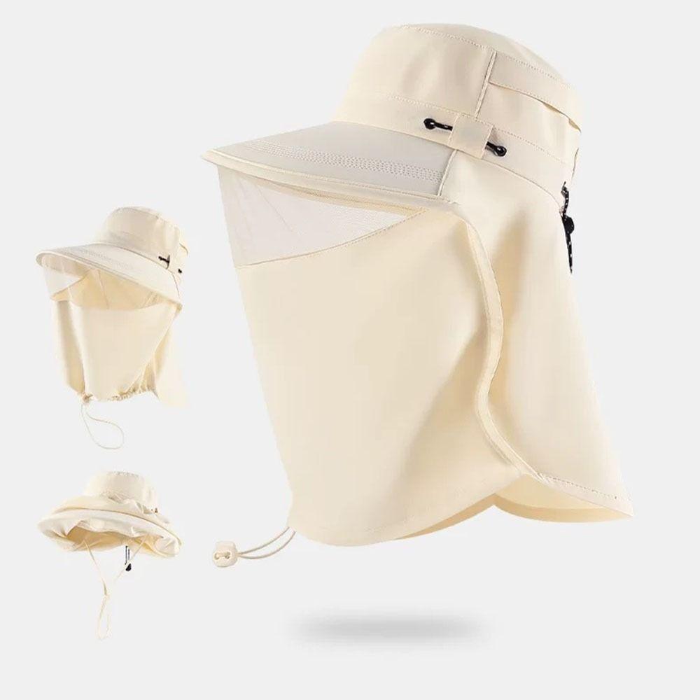 Quick Drying Sun Protection Hat Neck Guard Face Covering Sunhat Summer Sunscreen Cap  Camping