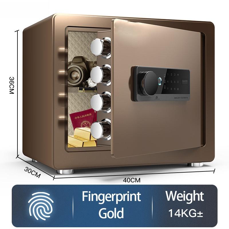 Fingerabdruck +Passwort +Schlüssel Safe Box Diebstahlschutz Sicherheit Geheimer Schrank Geldkassette Heim Büro Aufbewahrungsbox