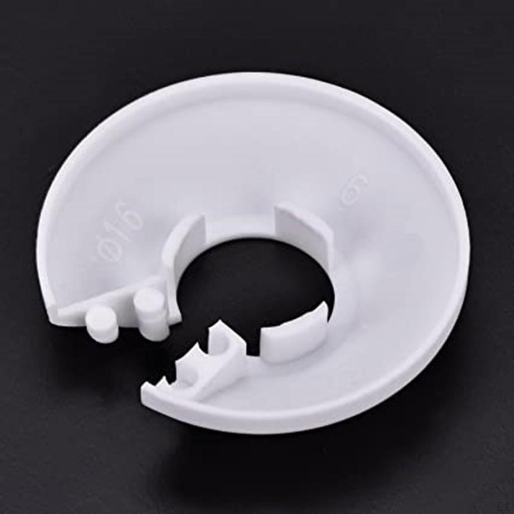 2 Pieces Flange Pipe Cover Heat Sink Water Drain Line for Faucets