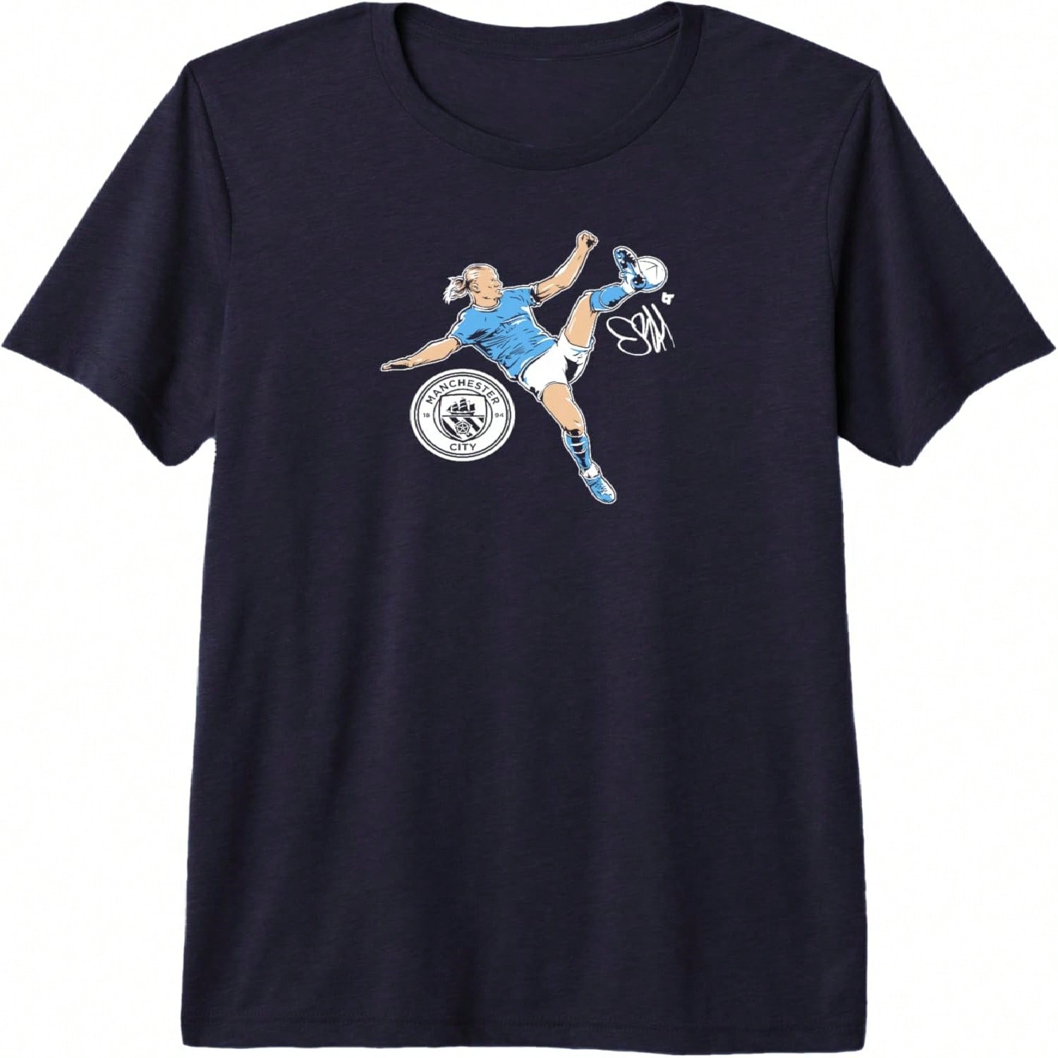 - The Flying Norwegian - Manchester City Premium Tri-Blend T-Shirt S