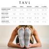 TAVI Aria Grip for and Crew Size M for Men and Women Socks, Non-Slip, Yoga, Pilates, Ballet, Athletic, Length, Ebony,