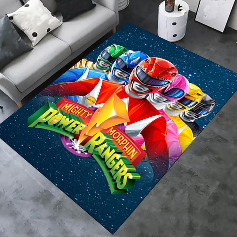 

2025 New Power Rangers Carpet Rug for Living Room Bedroom Home Sofa Decoration,Kids play Non-slip Floor Mat120 40x60cm( 15x23in )