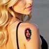 9pcs Temporary Tattoo Colorful Realism Robotic Suit Skull Sticker Pharaoh Mask For Shoulders Back Male