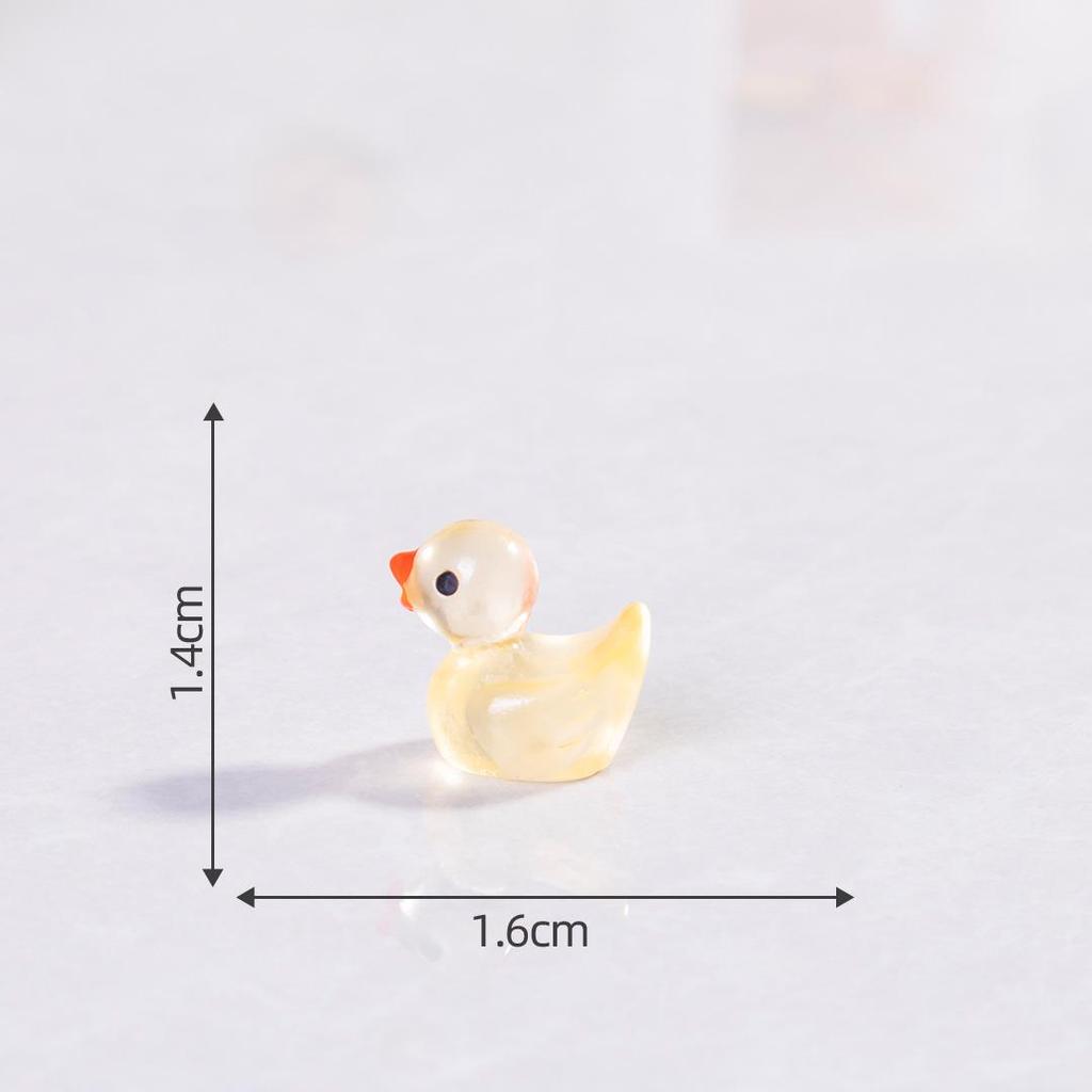 Pryskyřičná svítící kachna DIY komponenty pro šperky a vlasové doplňky