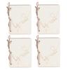 2 Sets Wedding Vow Books Exquisite Gift Card Declaration Booklets Props SuppliesStyle 2