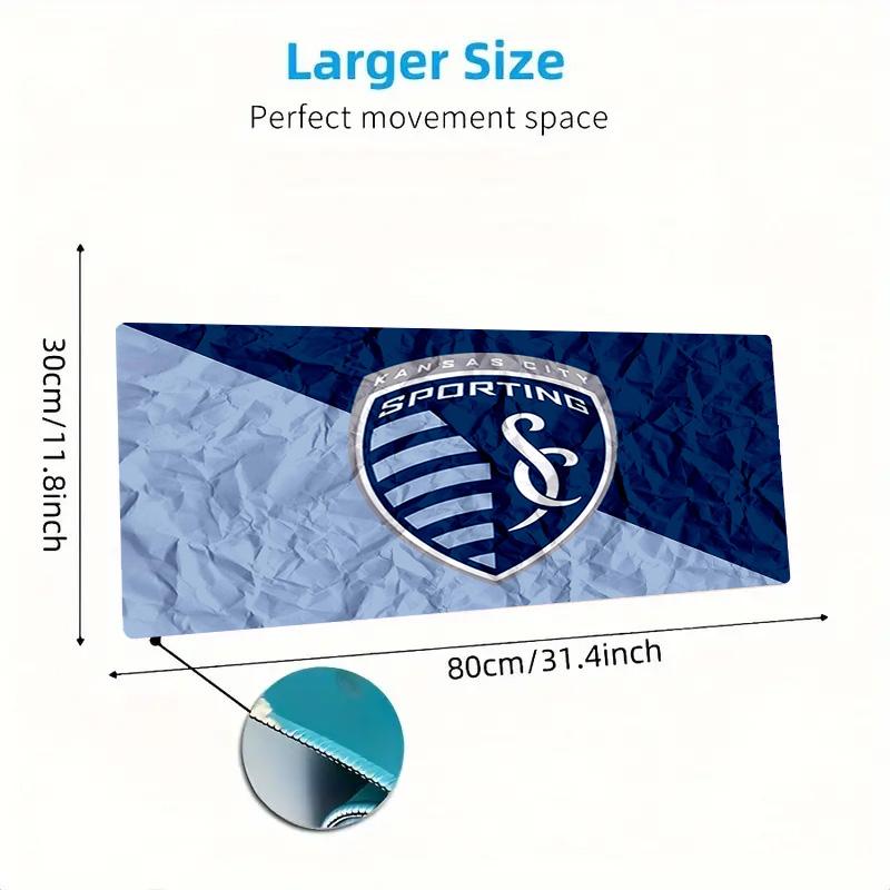Sporting Kansas City Color Mouse Pad Large Gaming Table Cushion Non-slip Laptop Tablet Big Mousepad XXL Mat Mini PC Playmat With Lock edge