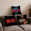 Musik Konst A-ACDC Kuddfodral Örngott Dekor Kuddfodral Tryckt Kuddfodral För Soffa