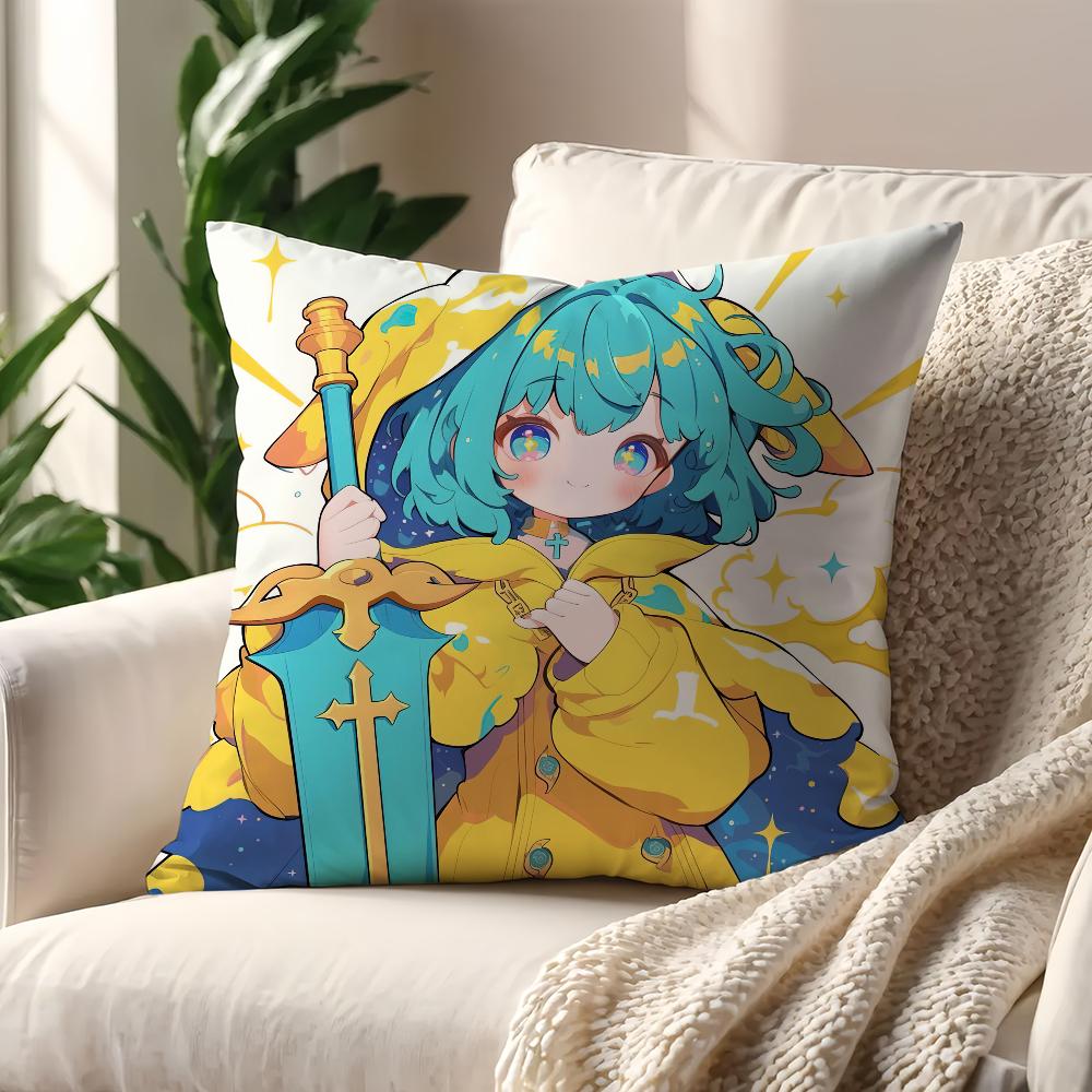 

Cartoon Vatican Cute L-Luce cushion cover Pillow Case Pillowcase Soft Skin Friendly & Comfortable with a Hidden Zipper 12x12Inch