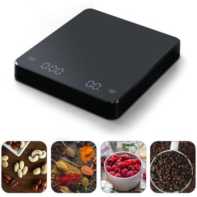 5kg 0,1g Küchenwaage Handgebrühter Kaffee Intelligente elektronische Waage Automatischer Timer Lebensmittel Backwaage