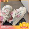 Maillard Guochao Kitty joint ugly cute big head shoes women 2025 new niche original platform white shoes women
