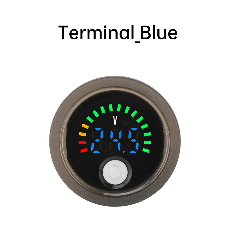 DC DC7-100V Mini LED Digital Voltmeter Waterproof Circular  Display Voltage Power Indicator Detector Tester Monitor