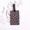 Puzzle Striped Printed Luggage Tag PVC Soft Silicone Card Holder Cartoon Boarding Pass Aircraft Luggage Tags Suitcase Label