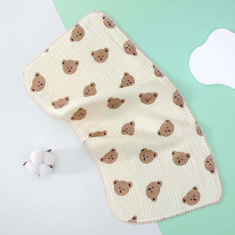 4-Layer Cotton Gauze Baby Towel - Soft, Class A, Small Square for Children and Kindergarten Use