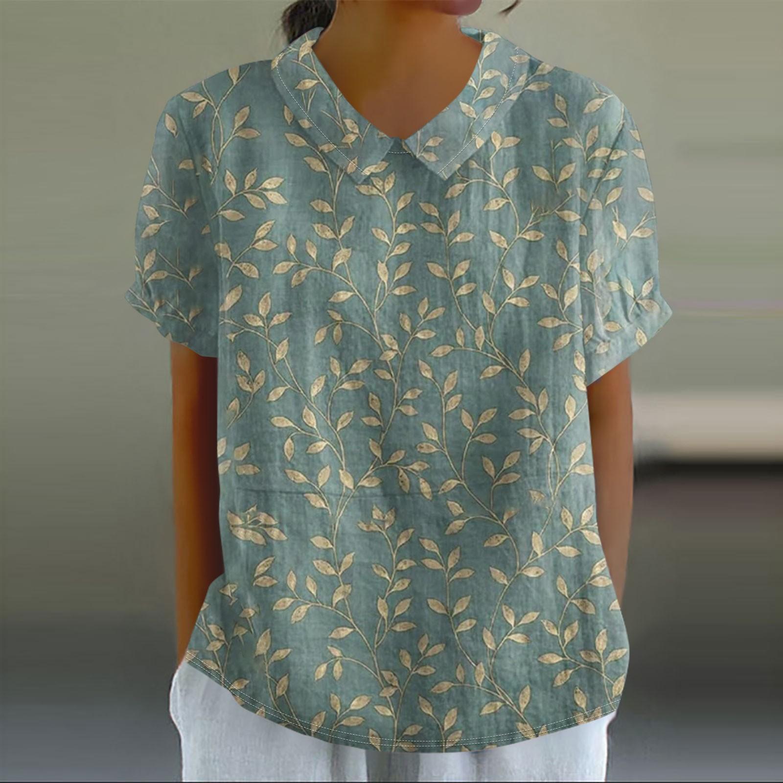 

Топы для женщин, топы с короткими рукавами, женская блузка, летние топы, женские легкие блузки, топы, повседневный пуловер, футболка, базовая рубашка L темно-зеленого